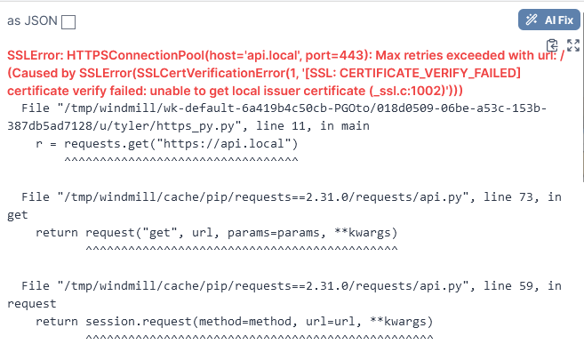 Python Requests SSL error